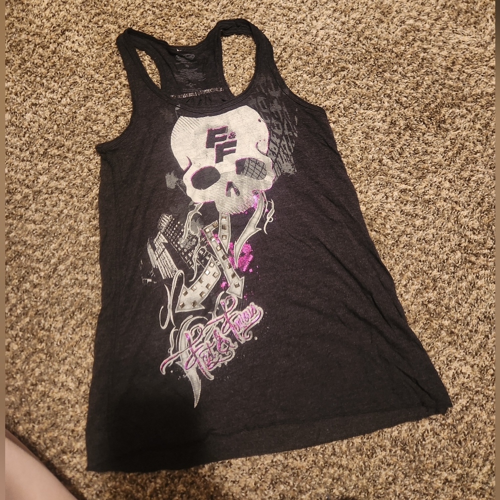 Universal Black Graphic Women's Tank Top